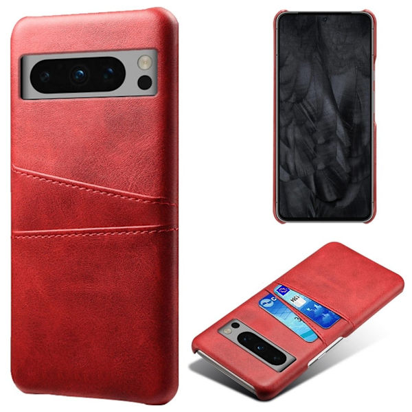 Dual Card Google Pixel 8 Pro kotelot - Punainen Red