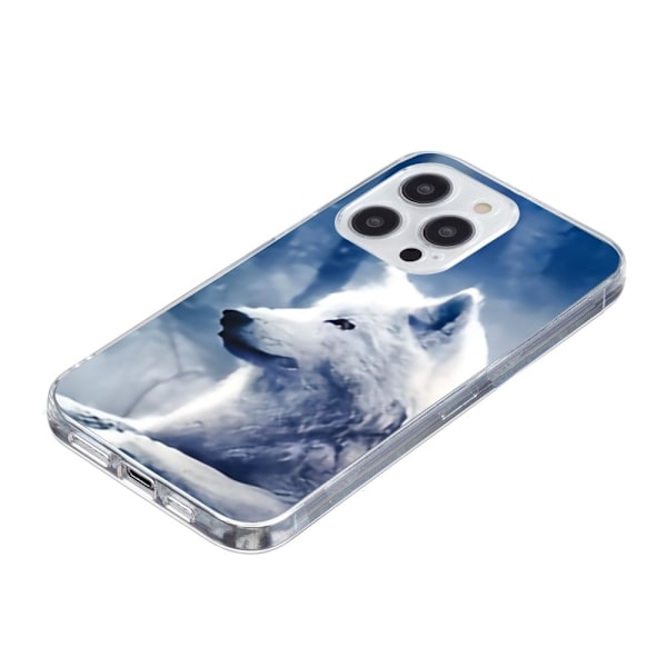 Vibe iPhone 16 Pro Max cover - Hvid Ulv Blue