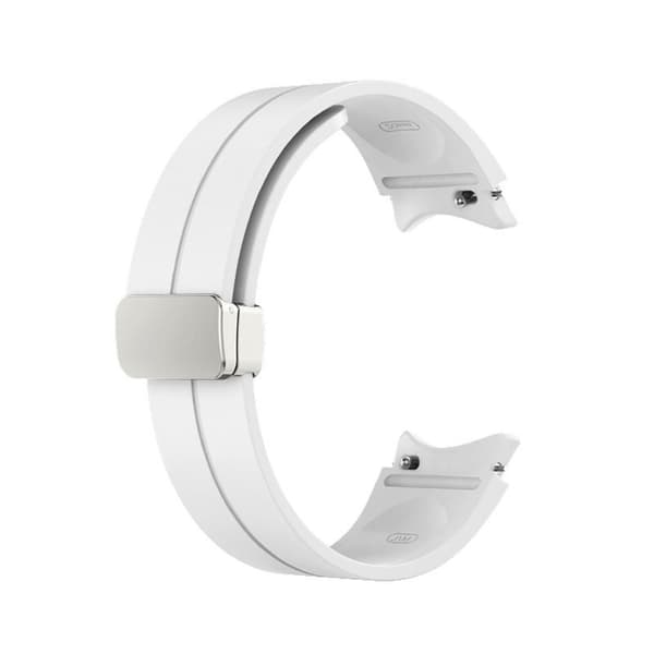 Samsung Galaxy Watch 5 / 5 Pro / 4 / 3 klokkerem i silikon - Hvit White
