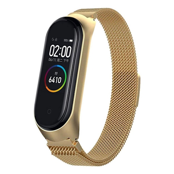 Xiaomi Mi Smart Band 4 milanese rustfrit stål Urrem - Guld Gold