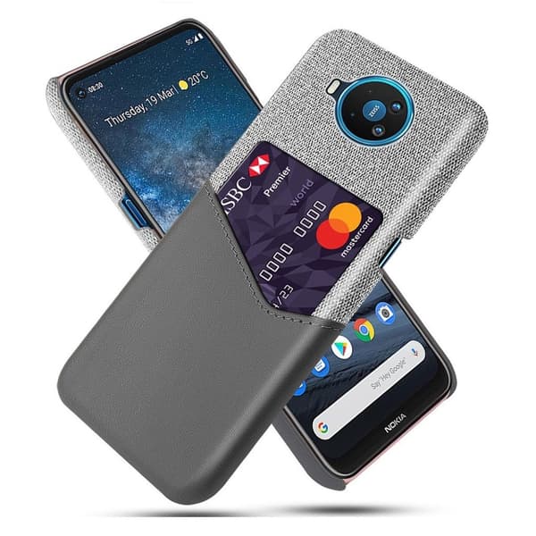 Bofink Nokia 8.3 5G skal med korthållare - Silver/Grå Silvergrå