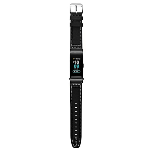 Huawei TalkBand B5 / B3 / B2 Active ægte læder Urrem - Sort Black