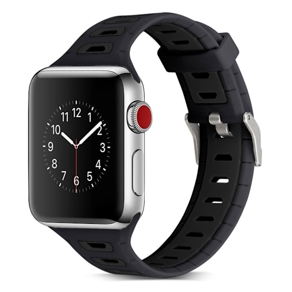Apple Watch 38mm kaksivärinen ranneke - Musta Black