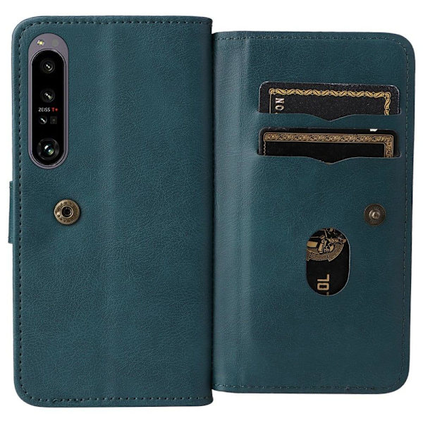 Sony Xperia 1 IV fodral med 10 fickor - Grön Grön