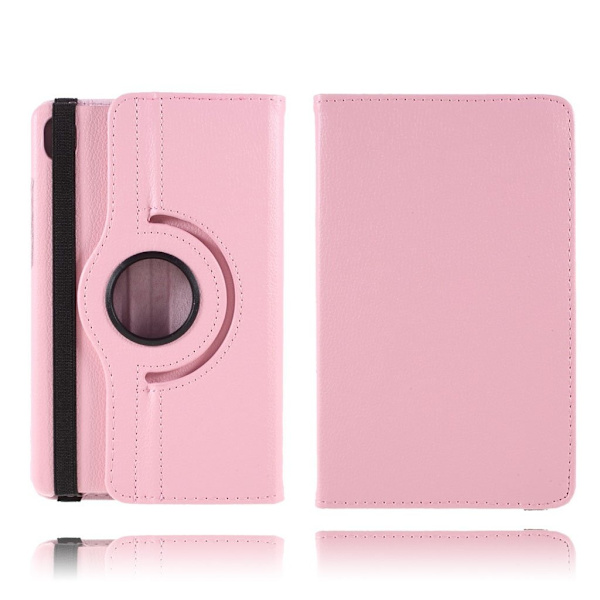 Lenovo Tab M8 360 roterbart læderetui - Lyserød Pink