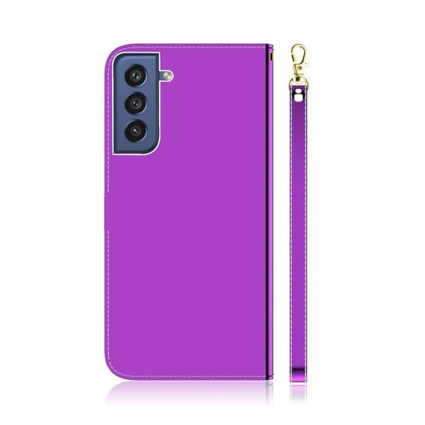 Mirror Samsung Galaxy S21 FE Flip Case - violetti Purple