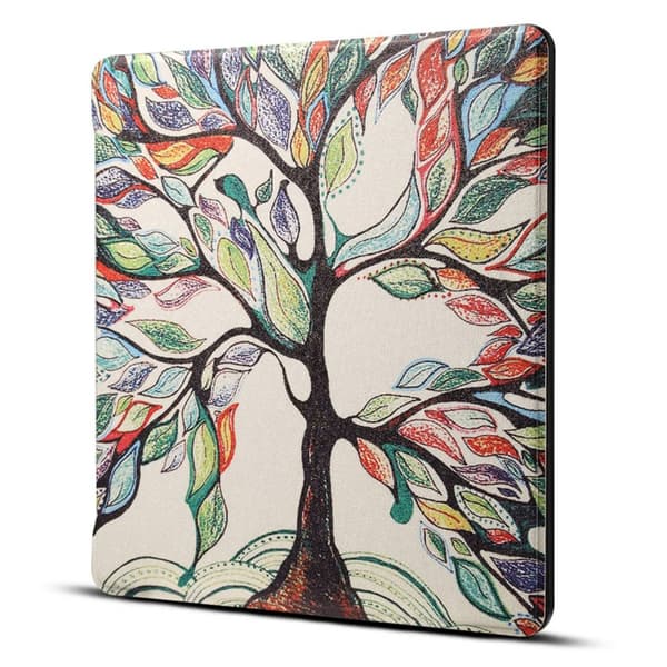 Amazon Kindle Oasis (2019) stilig mønster lær flip etui - Livet treet Multicolor