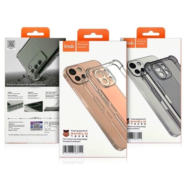 IMAK Airbag-skydd för iPhone 14 Pro Max - Transparent Transparent