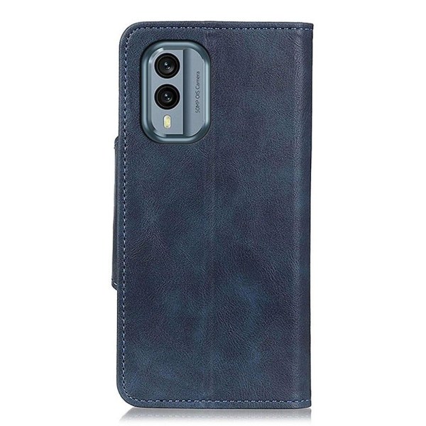 Alpha läder Nokia X30 fodral - Blå Blå