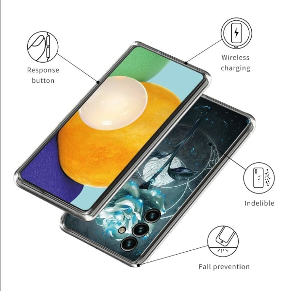 Deco Samsung Galaxy A54 Etui - Rose Green
