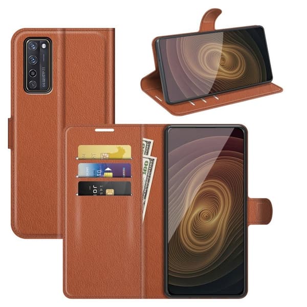 Classic ZTE Axon 20 5G / Axon 20 4g Flip Etui - Brun Brown