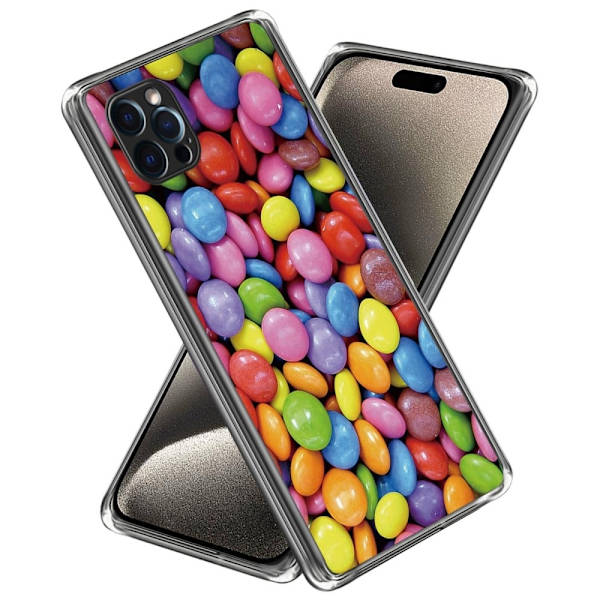 Deco iPhone 15 Pro Max deksel - Regnbuegodteri Multicolor