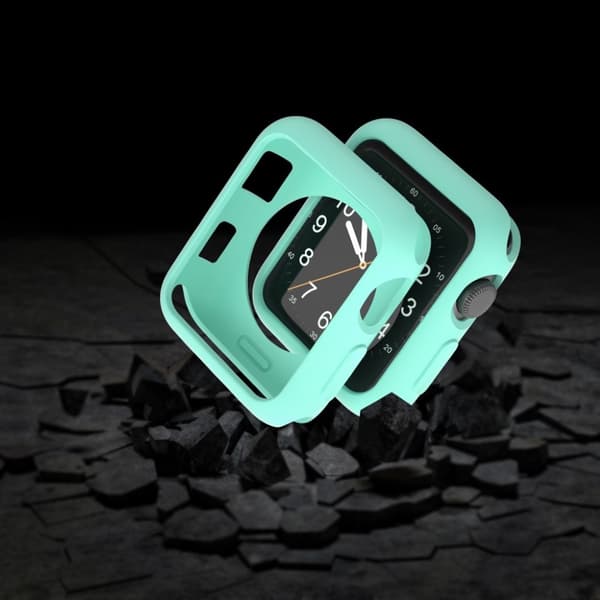 Apple Watch Series 3/2/1 42mm robust case - Cyan Green