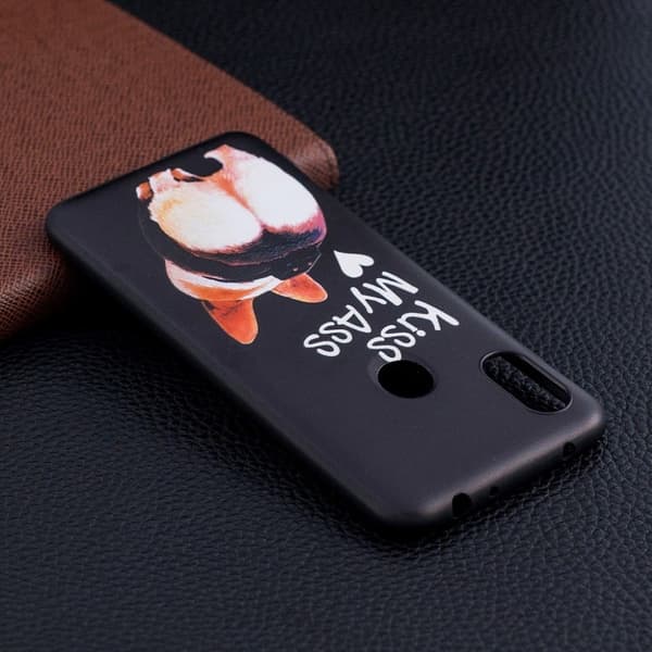 Xiaomi Redmi Note 6 Pro mønstret etui - Kiss My Ass Multicolor