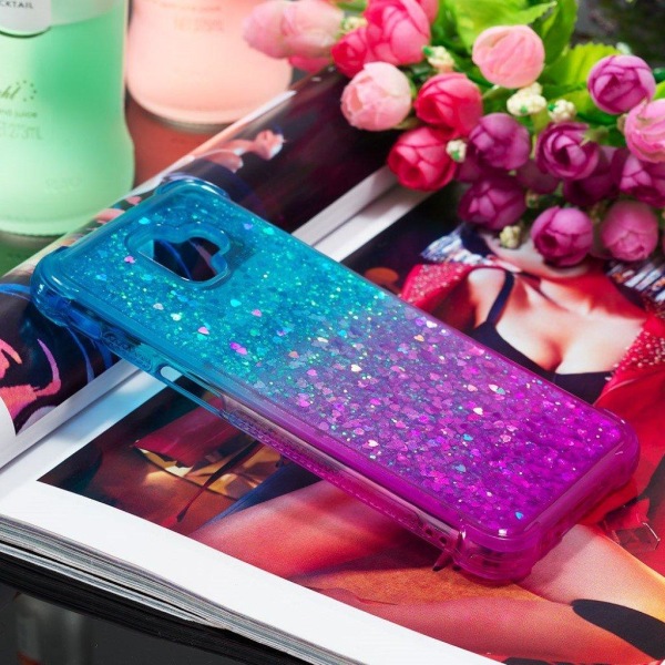 Samsung Galaxy J6 Plus (2018) gradient cover - cyanblå / lilla Multicolor