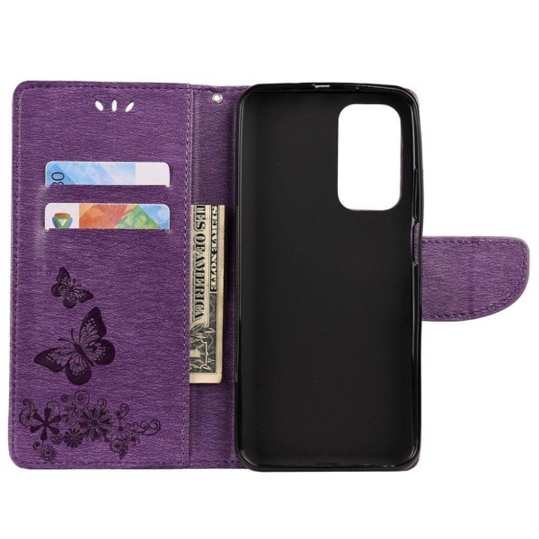 Butterfly Xiaomi Redmi K30S / Mi 10t Pro 5g / Mi 10t 5g Läppäkotelo - Violetti Purple