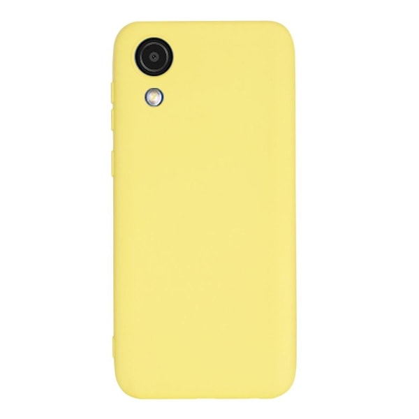 Matte Liquid Samsung Galaxy A03 Core silikone cover - Gul Yellow