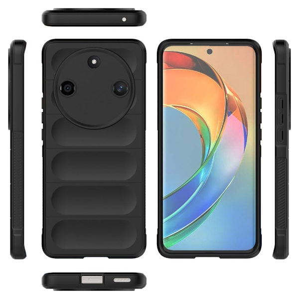 Blødt grebsformet cover til Honor X50 - Sølv/Grå Silver grey