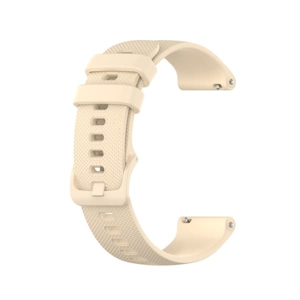 Garmin Vivomove 3S / Vivoactive 4S gitter tekstur silikone Urrem - Beige White