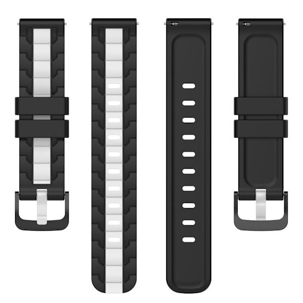 Polar Grit X Pro / X / Vantage M2 / M klockarmband i silikon - Svart / Vit Svart