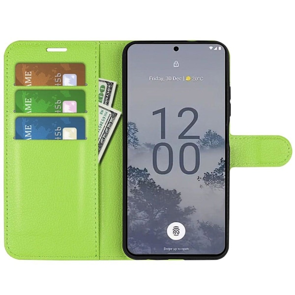 Klassisk Nokia X30 Flip Etui - Grøn Green