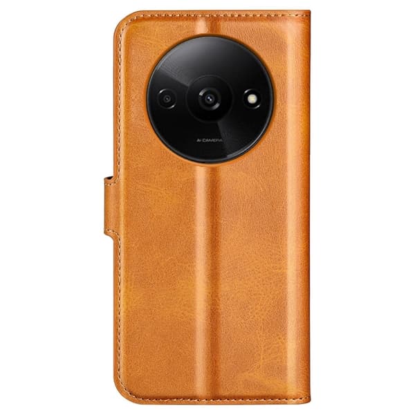 Xiaomi Redmi A3 læderetui med pung - Gul Yellow