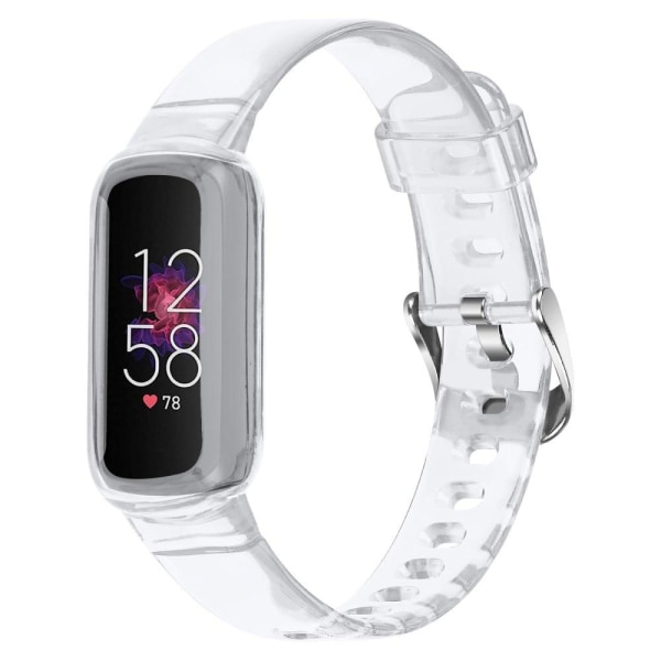 Fitbit Luxe clear silicone watch strap - Transparent Transparent