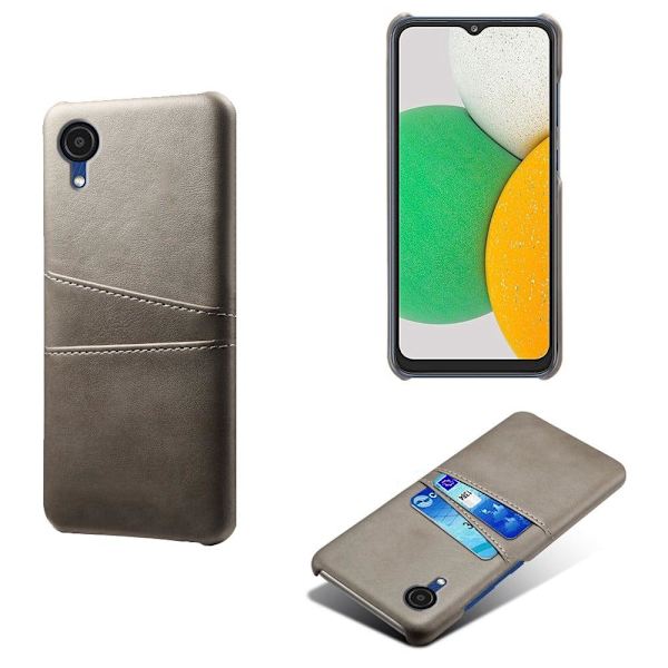 Dual Card Etui Samsung Galaxy A23e - Grå Silver grey