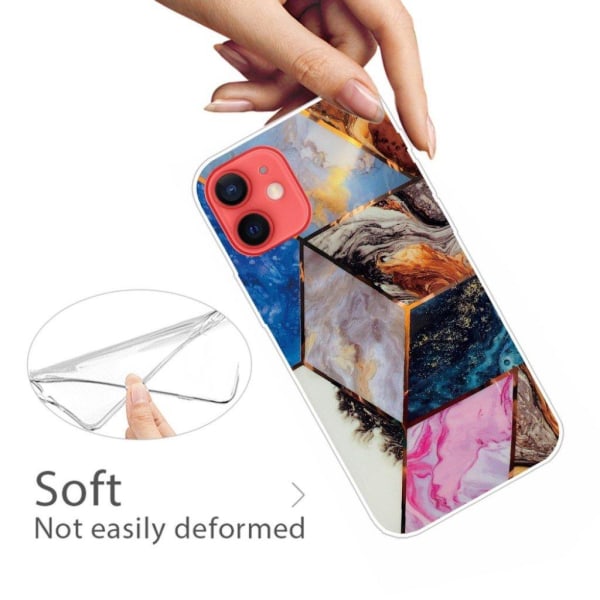 Marble iPhone 12 Mini case - Vibrant Marble Diamond Multicolor