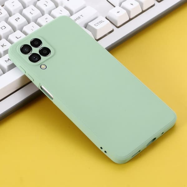 Matte Liquid Silikone Cover til Samsung Galaxy M53 5g - Grøn Green