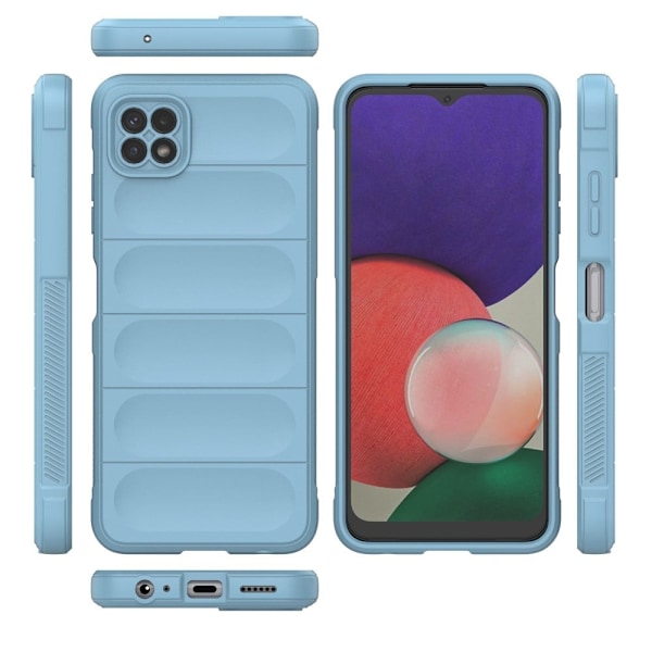 Blødt grebsformet cover til Samsung Galaxy A22 5G - Blå Blue
