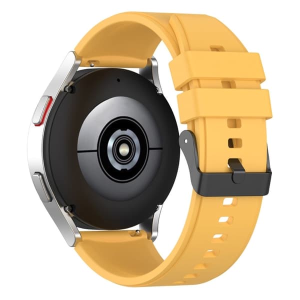 20 mm universal urrem i silikone - Gul Yellow