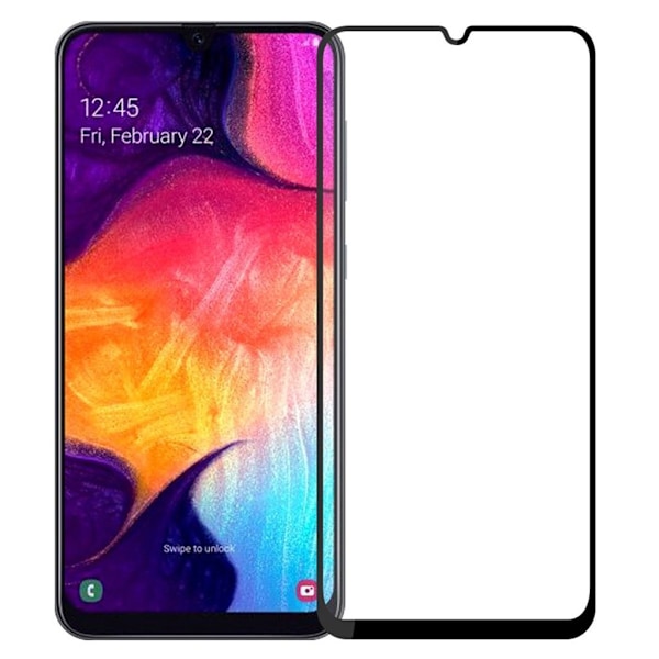 MOFi 2.5D skærmbeskyttelse i hærdet glas til Samsung Galaxy A50 - Sort Black