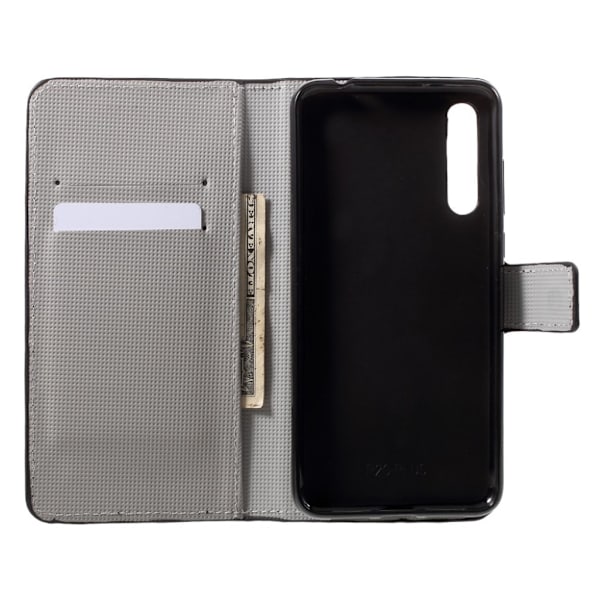 Huawei P20 persoonallinen suojakotelo - Vihreä pöllö Multicolor