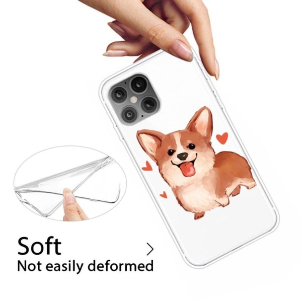 Deco iPhone 12 Pro Max skal - Söt Hund Brun