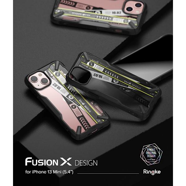 RINGKE FUSION X DESIGN - iPhone 13 mini - Billetbånd Multicolor