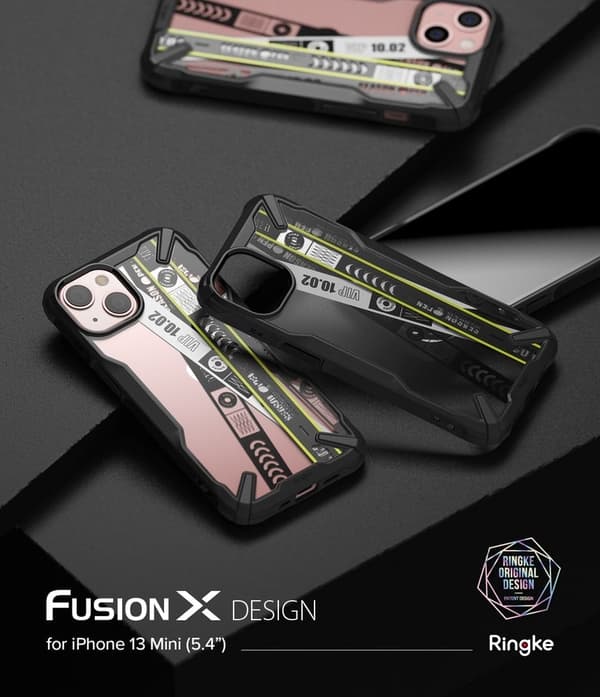 RINGKE FUSION X DESIGN - iPhone 13 mini - Lippu Bändi Multicolor