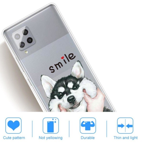 Deco Samsung Galaxy A42 5G etui - hund White