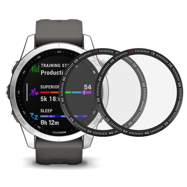 2Pcs Garmin Fenix 7S ultra clear PMMA screen protector Transparent