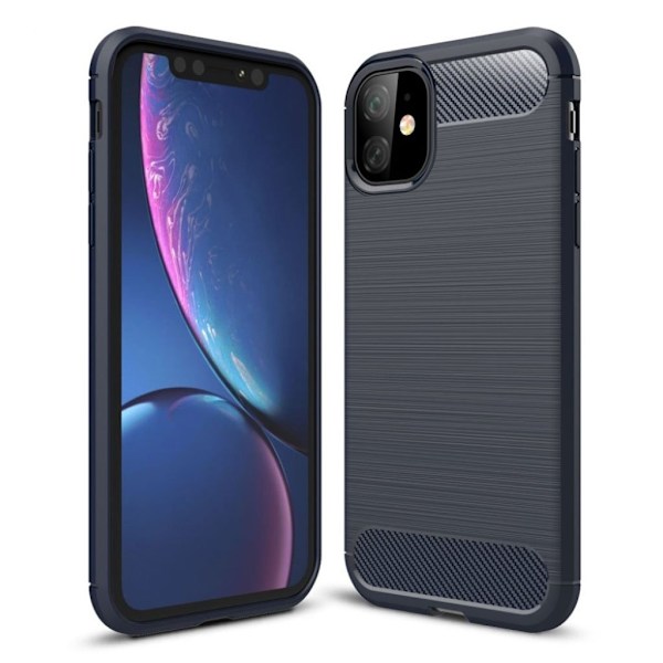 Carbon Flex iPhone 11 deksel - Mørke blå Blue