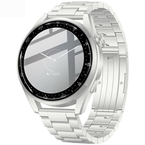 IMAK Huawei Watch 3 Pro skærmbeskyttelse med sort kant Transparent