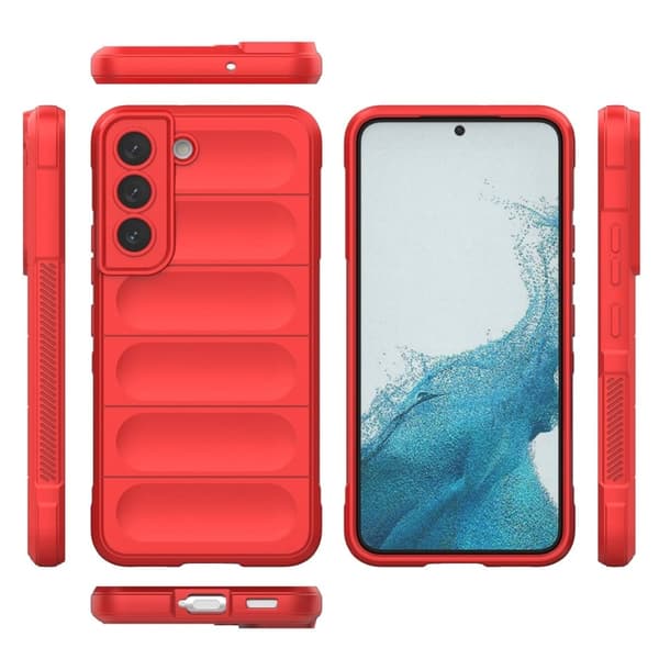 Deksel med mykt grep for Samsung Galaxy S22 - Rød Red