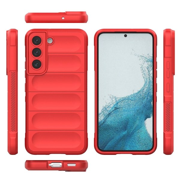 Mjukt greppformat Samsung Galaxy S22 skal - Röd Röd