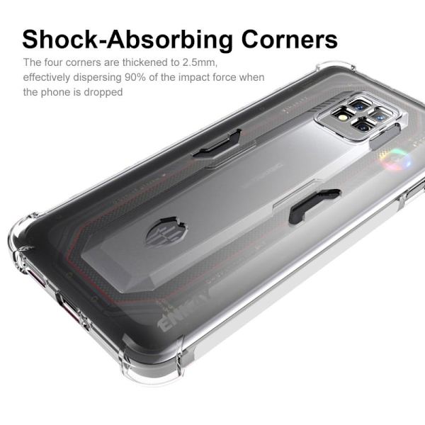 ENKAY genomskinligt droppsäkert fodral för ZTE nubia Red Magic 7 Pro Transparent