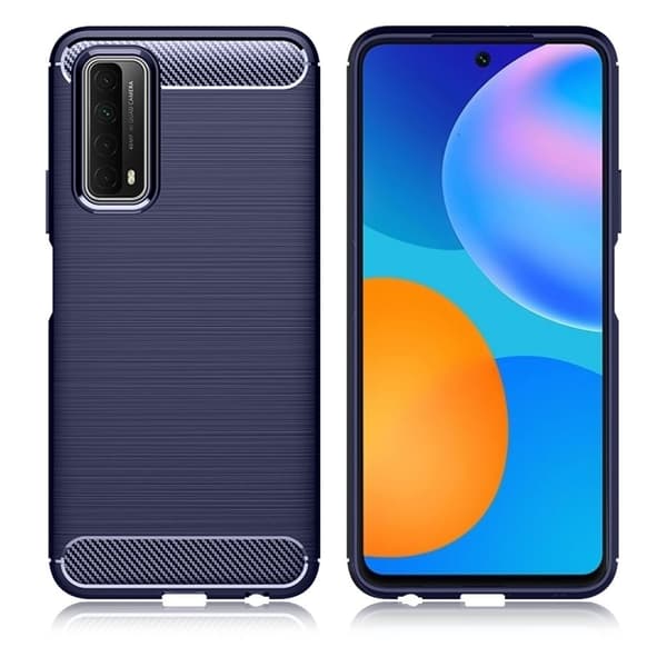 Carbon Flex Huawei Y7A / Huawei P Smart 2021 kotelot - Sininen Blue