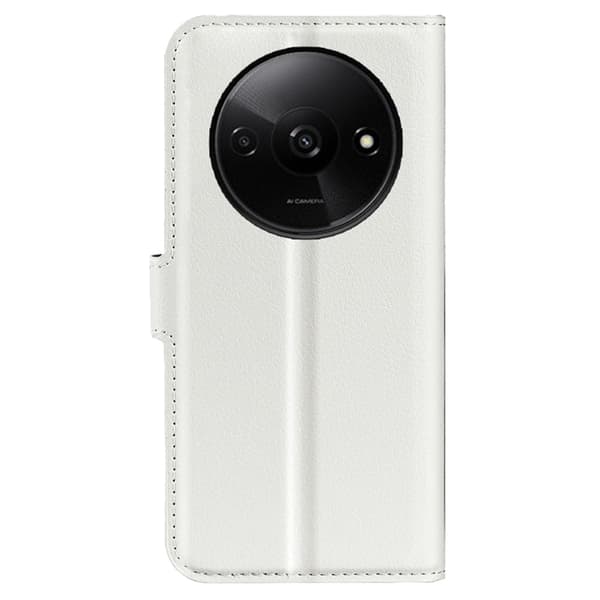 Klassisk Xiaomi Redmi A3 / Xiaomi Poco C61 flip etui - Hvid White