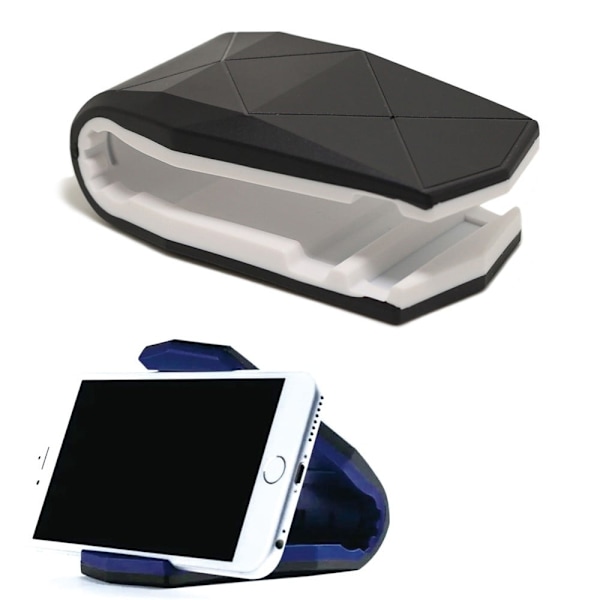 Universal telefonholder til bilmontering - Sort / Hvid Black