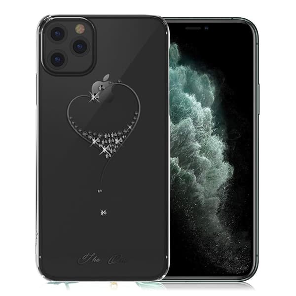 Kingxbar iPhone 11 Pro Max Wish Swarovski Veske - Svart Black