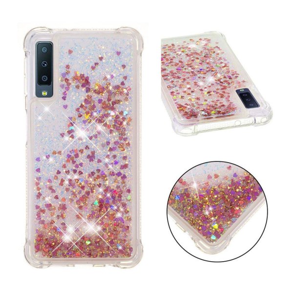 Glitter Samsung Galaxy A7 (2018) skal - Rosa Rosa