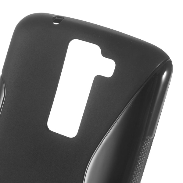 Lagerlöf mat TPU cover til LG K8 - Sort Black